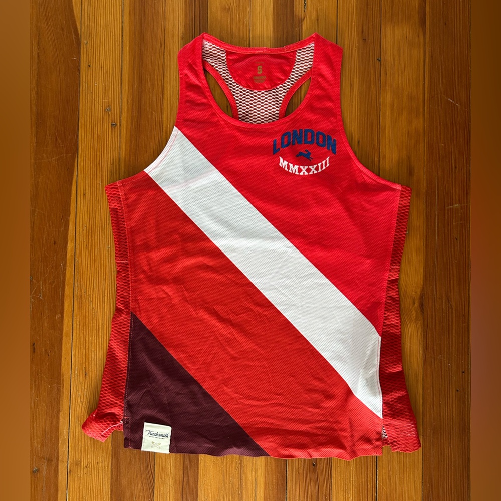 NWOT Tracksmith London singlet size S